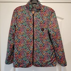 USA PALM WOMEN'S REVERSIBLE SHERPA ZIP JACKET SIZE M